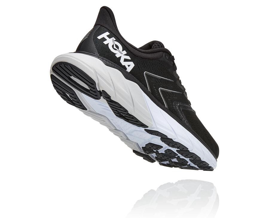 Running Shoes Womens - Hoka One One Arahi 5 - Black/White - HBUGLED-70